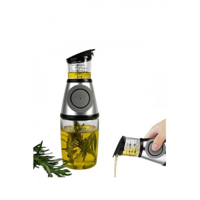 Dispenser inteligent Smart Pressure pentru ulei sau otet, din sticla,butoane de silicon soft, recipient gradat, simplu si practi [5]
