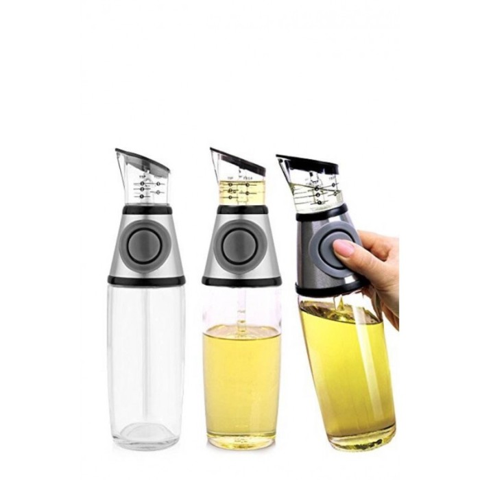 Dispenser inteligent Smart Pressure pentru ulei sau otet, din sticla,butoane de silicon soft, recipient gradat, simplu si practi [2]