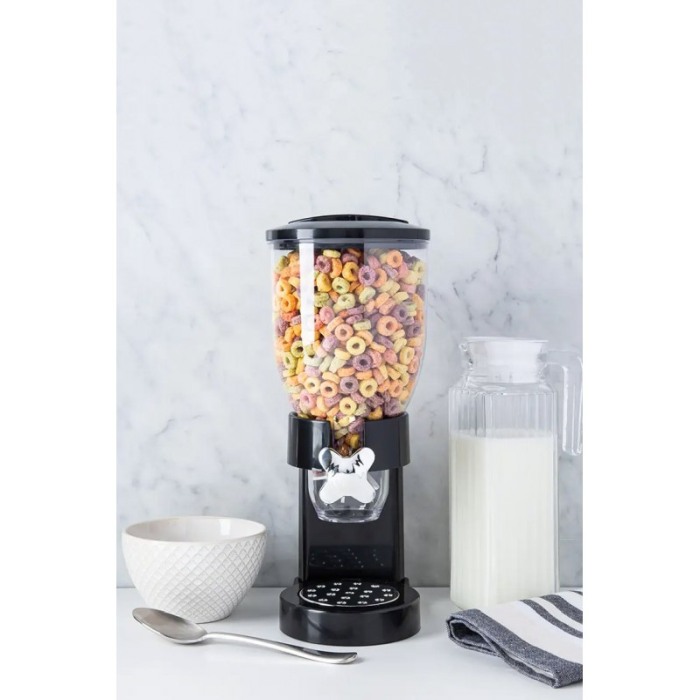 Dispenser pentru cereale OneMoveBreak, un recipient 500 g, rapid si usor de utilizat, negru, Doty®️ [7]