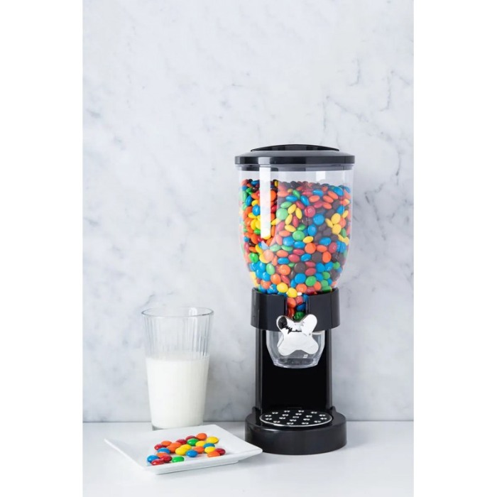 Dispenser pentru cereale OneMoveBreak, un recipient 500 g, rapid si usor de utilizat, negru, Doty®️ [8]