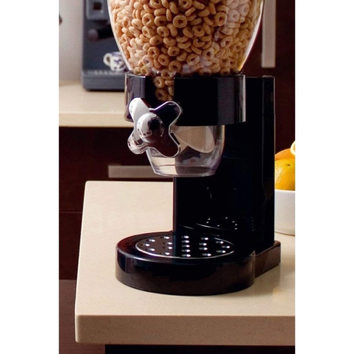 Dispenser pentru cereale OneMoveBreak, un recipient 500 g, rapid si usor de utilizat, negru, Doty®️ [4]