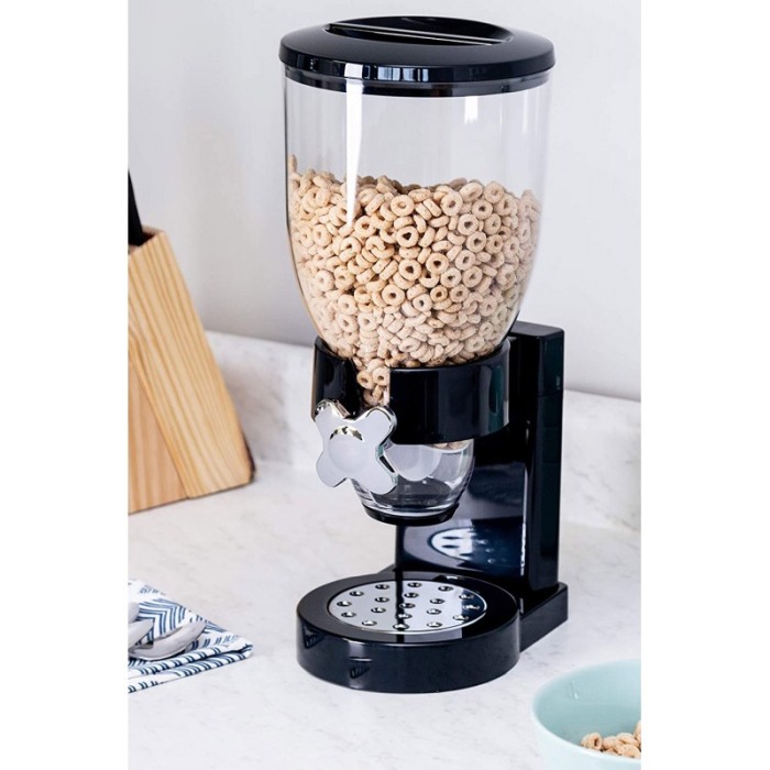 Dispenser pentru cereale OneMoveBreak, un recipient 500 g, rapid si usor de utilizat, negru, Doty®️ [9]