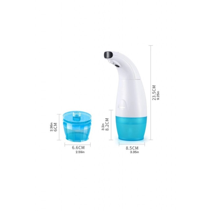 Dispenser sapun automat,  fara contact, cu lumina UV,cu infrarosu, 2 compartimente interschimbabile 240 ml/330 ml,alb/albastru,d [5]