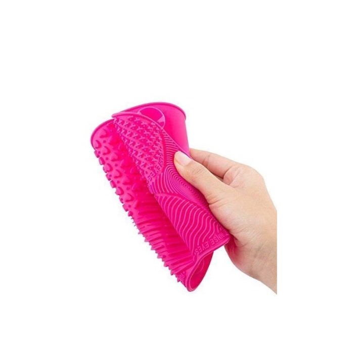 Dispozitiv de curatat pensulele de machiaj Hygeia, fabricata din silicon, roz, 35 cm, Doty®️ [5]
