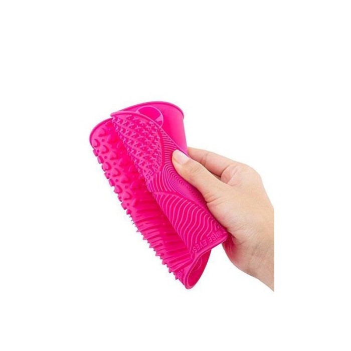 Dispozitiv de curatat pensulele de machiaj Hygeia, fabricata din silicon, roz, 35 cm, Doty®️ [12]