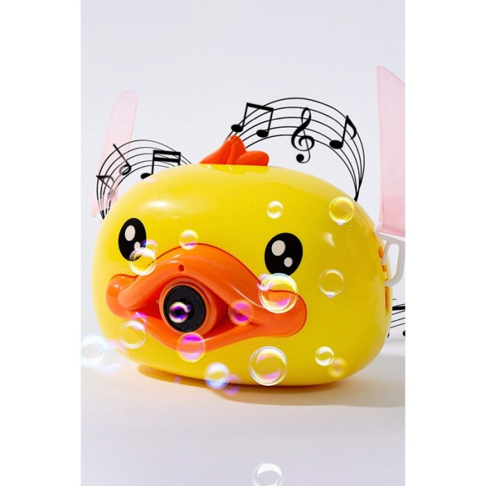 Dispozitiv de facut baloane BubbleDuck, functioneaza cu baterii, efecte sonore si luminoase, galben, Doty®️ [3]