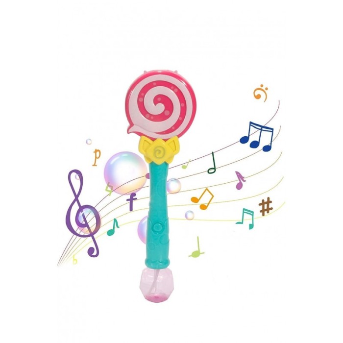 Dispozitiv de facut baloane BubbleLollipop, efecte sonore, 2 rezerve cu solutie incluse, multicolor, Doty®️ [1]