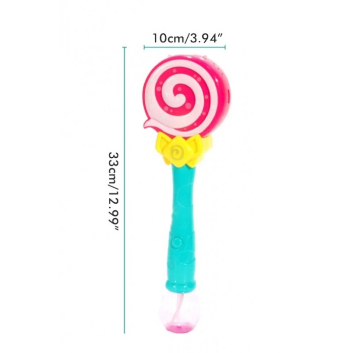 Dispozitiv de facut baloane BubbleLollipop, efecte sonore, 2 rezerve cu solutie incluse, multicolor, Doty®️ [5]