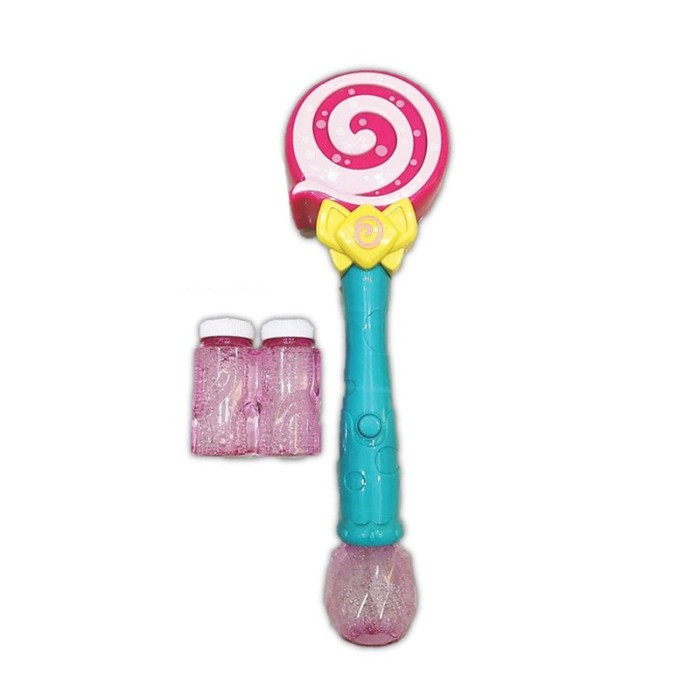Dispozitiv de facut baloane BubbleLollipop, efecte sonore, 2 rezerve cu solutie incluse, multicolor, Doty®️ [2]