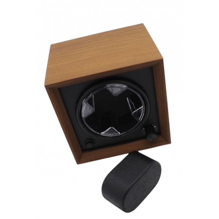 Dispozitiv de intors Ceasurile Automatice OneSlotWatch Doty®, capacitate pentru un ceas, lemn maro, efecte luminoase [4]