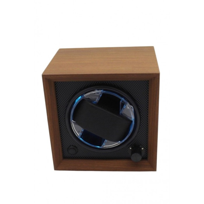 Dispozitiv de intors Ceasurile Automatice OneSlotWatch Doty®, capacitate pentru un ceas, lemn maro, efecte luminoase [8]