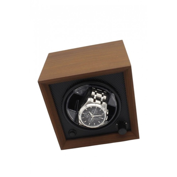 Dispozitiv de intors Ceasurile Automatice OneSlotWatch Doty®, capacitate pentru un ceas, lemn maro, efecte luminoase [5]