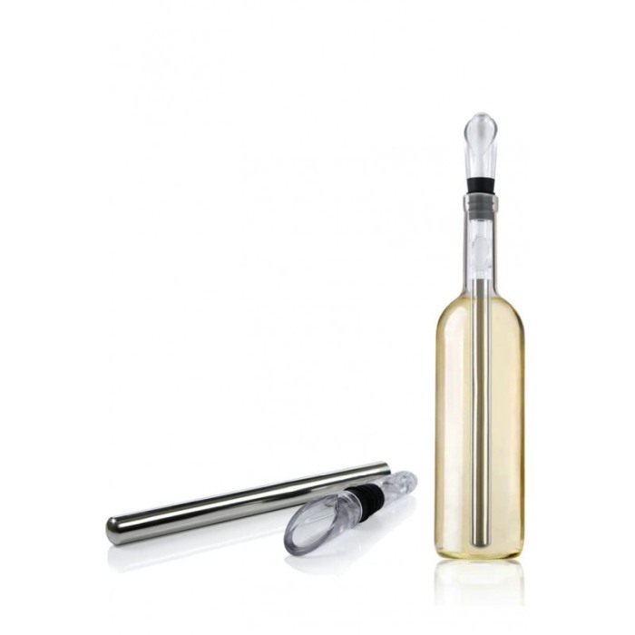 Dispozitiv de racire vin 3 in 1 CoolWine, cu picurator si aerator, sigur si eficient, design elegant, transparent/negru [3]