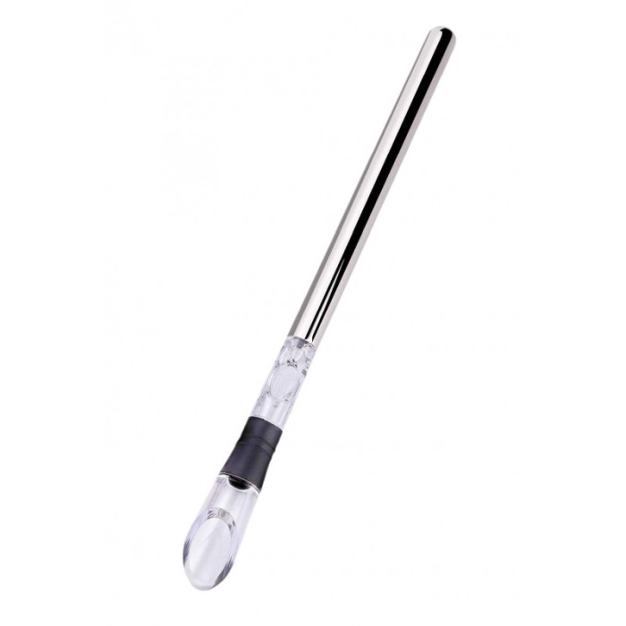 Dispozitiv de racire vin 3 in 1 CoolWine, cu picurator si aerator, sigur si eficient, design elegant, transparent/negru [2]