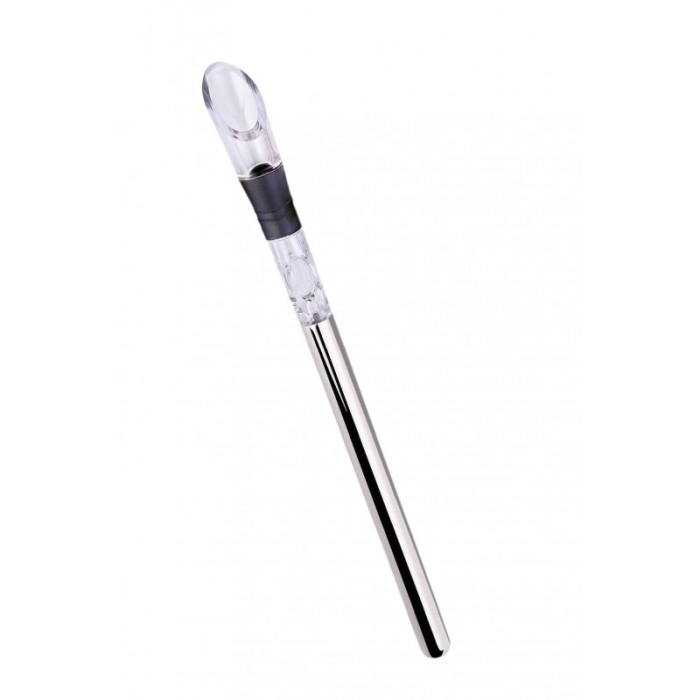 Dispozitiv de racire vin 3 in 1 CoolWine, cu picurator si aerator, sigur si eficient, design elegant, transparent/negru [8]