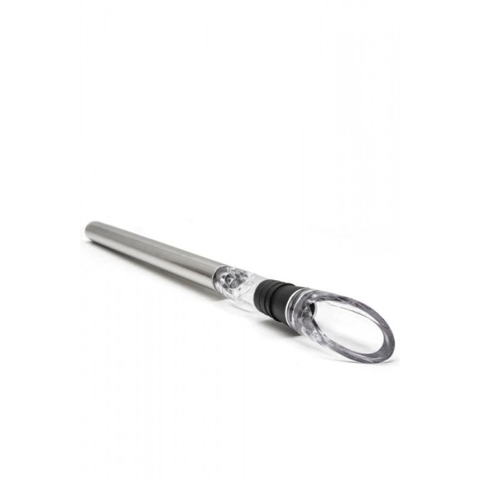 Dispozitiv de racire vin 3 in 1 CoolWine, cu picurator si aerator, sigur si eficient, design elegant, transparent/negru [6]