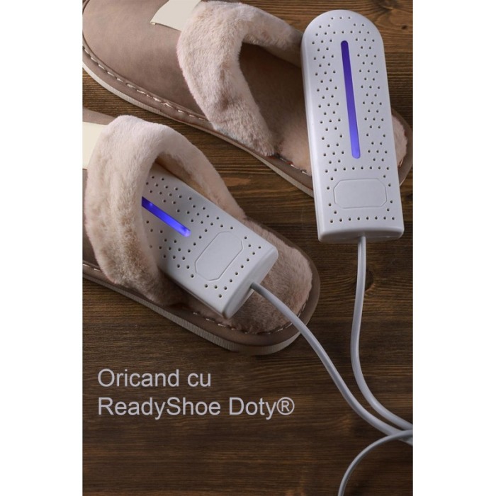 Dispozitiv electric de uscare si incalzire ReadyShoe Doty®, universal, fara mirosuri neplacute, alimentare USB, alb [6]