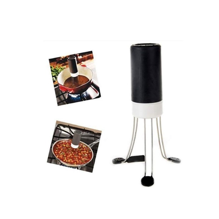 Dispozitiv electric pentru amestecare mancare AutoStir, rezistent la caldura si lichide, negru, Doty®️ [1]