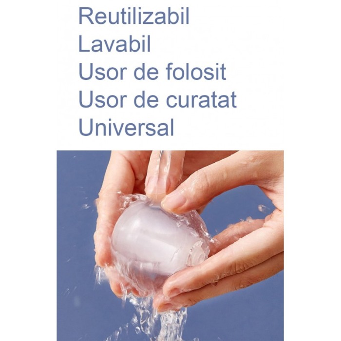 Dispozitiv manual de curatat scamele DustyBall Doty®, cu silicon lipicios, reutilizabil, forma rotunda, 6 cm [7]