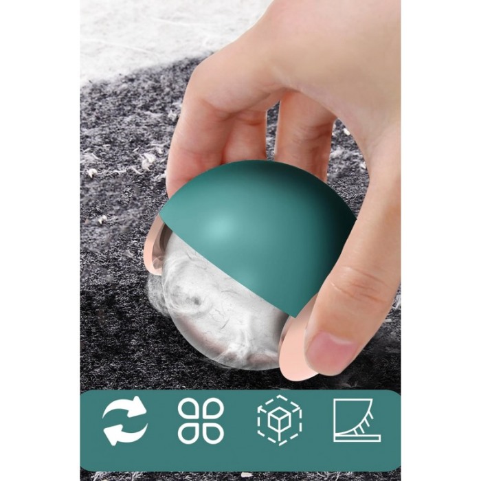 Dispozitiv manual de curatat scamele DustyBall Doty®, cu silicon lipicios, reutilizabil, forma rotunda, 6 cm [4]