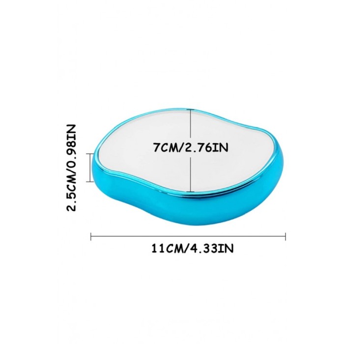 Dispozitiv manual de epilat SilkSkin Doty®, pentru indepartarea parului si exfoliere, fara durere, albastru [3]
