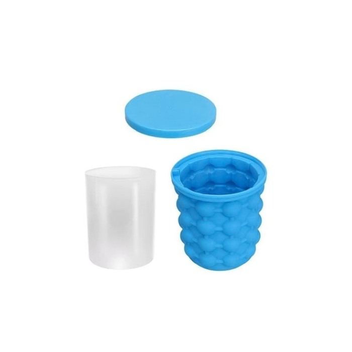Dispozitiv pentru gheata Smart Ice Cube , tip frapiera,120 de cuburi, 14x13 cm, albastru [4]