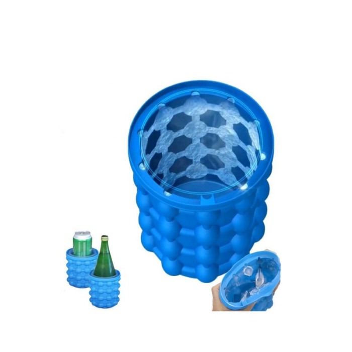 Dispozitiv pentru gheata Smart Ice Cube , tip frapiera,120 de cuburi, 14x13 cm, albastru [5]