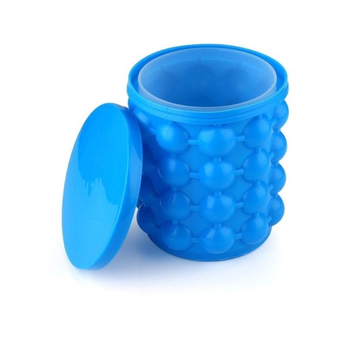 Dispozitiv pentru gheata Smart Ice Cube , tip frapiera,120 de cuburi, 14x13 cm, albastru [3]