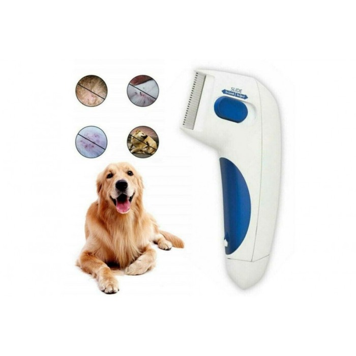 Dispozitiv pentru indepartare puricilor de pe blana animalelor de companie, tip perie,impulsuri electrice, sigur si usor de folo [3]