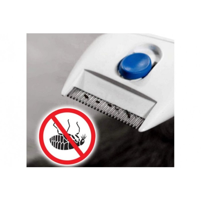 Dispozitiv pentru indepartare puricilor de pe blana animalelor de companie, tip perie,impulsuri electrice, sigur si usor de folo [4]