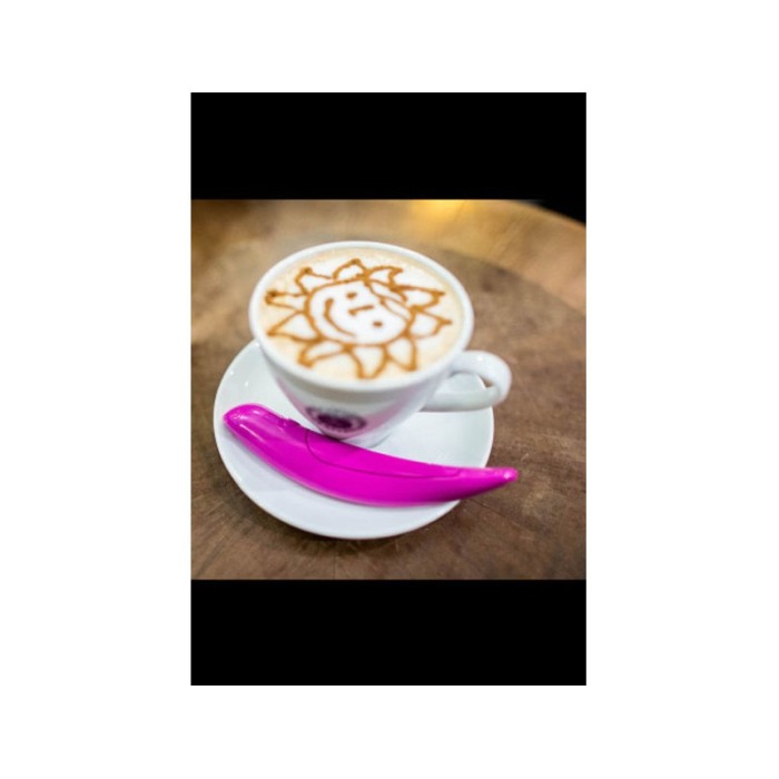Dispozitiv pentru ornat cafeaua/prajiturile Hot Pink Pepper, stil creion, bateriile incluse, roz [2]