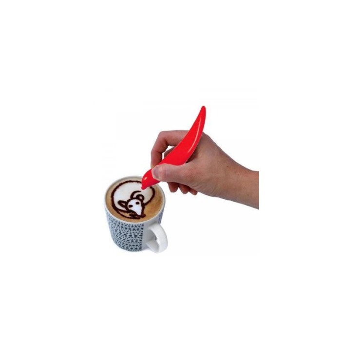Dispozitiv pentru ornat cafeaua/prajiturile Hot Red Pepper, stil creion, dimensiuni reduse, bateriile incluse, rosu, Doty® [2]