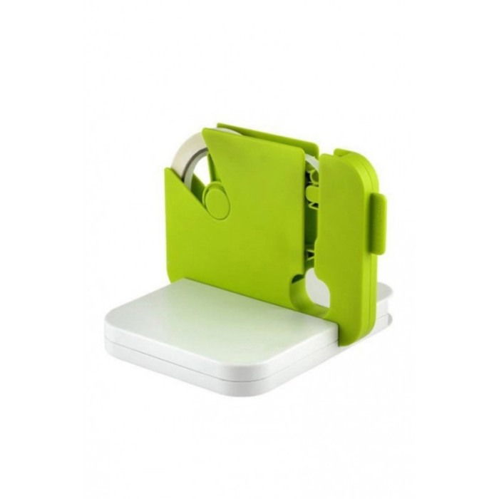 Dispozitiv SaveBags pentru sigilat pungi cu banda adeziva si dispozitiv de taiere a benzii, verde cu alb, Doty®️ [6]