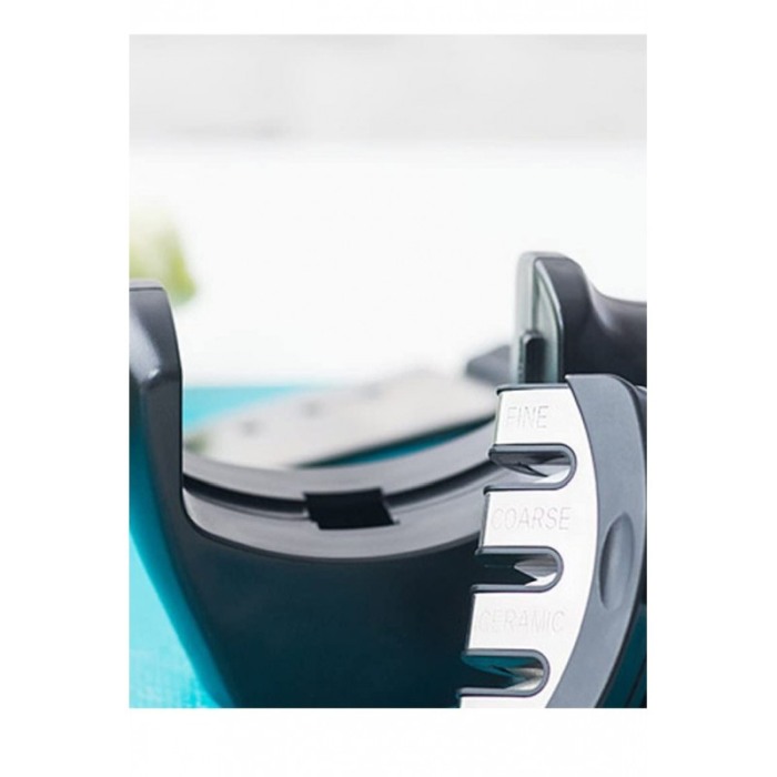 Dispozitiv SmartKnife De Ascutit Cutite In 3 Etape, 3 pietre, negru,  20x4,6x7,5 cm, Doty [6]