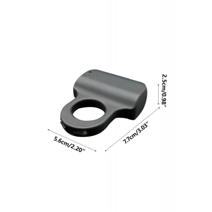 Dispozitiv tip inel de autoaparare ElectroRing Doty®, cu electrosoc, compact, 7x6 cm, reincarcabil, USB inclus, negru [6]