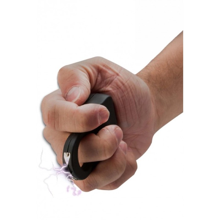 Dispozitiv tip inel de autoaparare ElectroRing Doty®, cu electrosoc, compact, 7x6 cm, reincarcabil, USB inclus, negru [3]