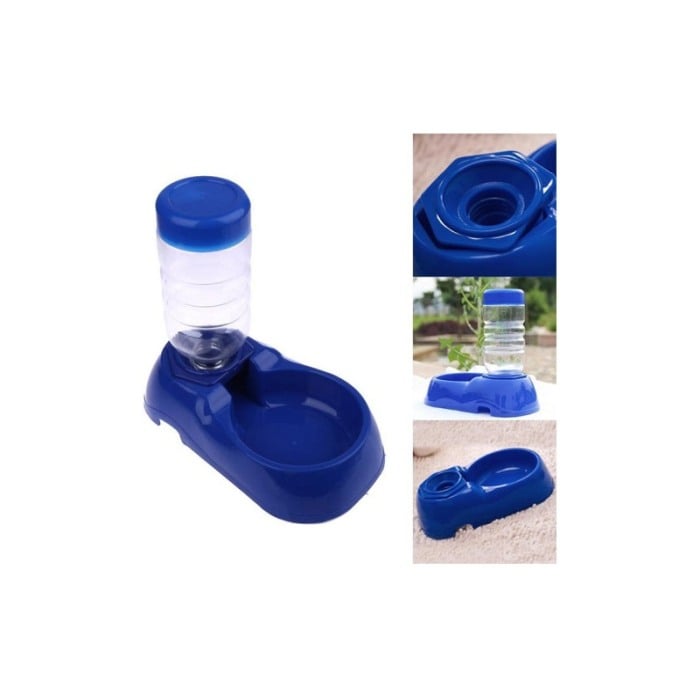 Dozator de apa automat pentru animalele de companie PetsBottle, detasabil, castron inclus, 260 ml, albastru, Doty®️ [6]