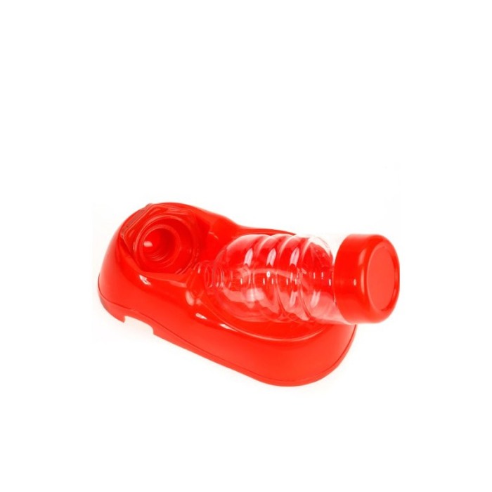 Dozator de apa automat pentru animalele de companie PetsBottle, detasabil, castron inclus, 260 ml, rosu, Doty®️ [5]