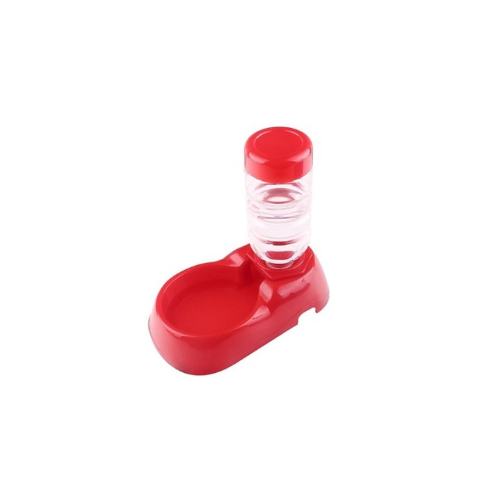 Dozator de apa automat pentru animalele de companie PetsBottle, detasabil, castron inclus, 260 ml, rosu, Doty®️ [2]