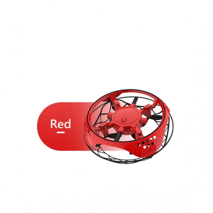 Drona de jucarie Induction RedDrone, control prin gesturi, anti coliziune, design minimalist, rosu [2]