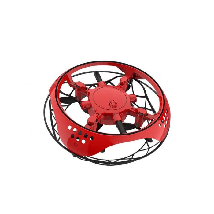 Drona de jucarie Induction RedDrone, control prin gesturi, anti coliziune, design minimalist, rosu [6]