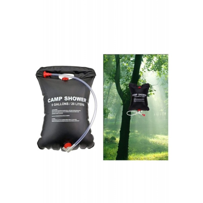 Dus solar pentru camping PortableShower,20 l, incalzire solara,negru [3]