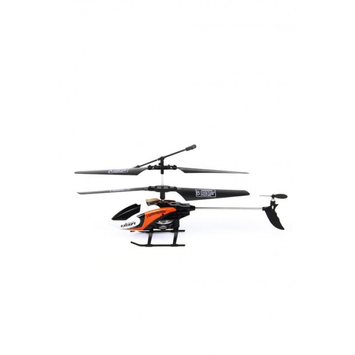 Elicopter de jucarie tip drona AirCopter, cu telecomanda, structura durabila,efecte luminoase,23 cm, negru/portocaliu [5]