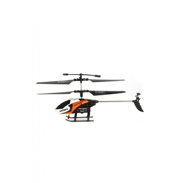 Elicopter de jucarie tip drona AirCopter, cu telecomanda, structura durabila,efecte luminoase,23 cm, negru/portocaliu [4]