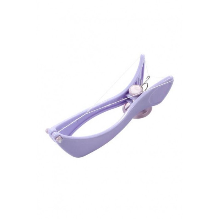 Epilator facial modern cu ata din bumbac, usor si practic, fara durere, rezerve incluse, mov, Doty®️ [3]