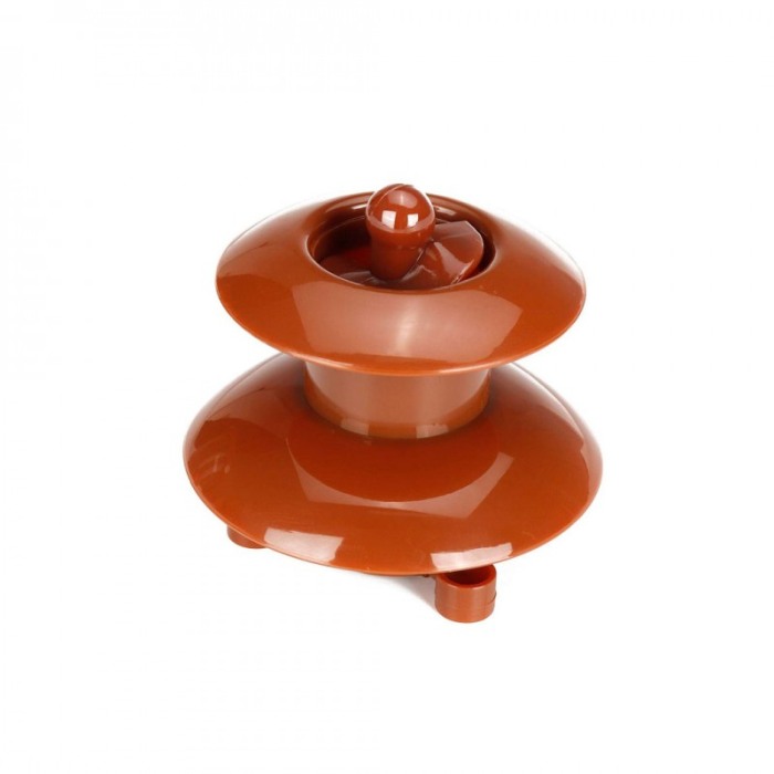 Fantana de sirop de ciocolata pentru copii Waterfall Ciocolate, functioneaza cu baterii, 21x14 cm, roz/maro [2]