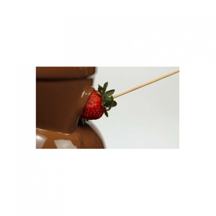 Fantana de sirop de ciocolata pentru copii Waterfall Ciocolate, functioneaza cu baterii, 21x14 cm, roz/maro [3]