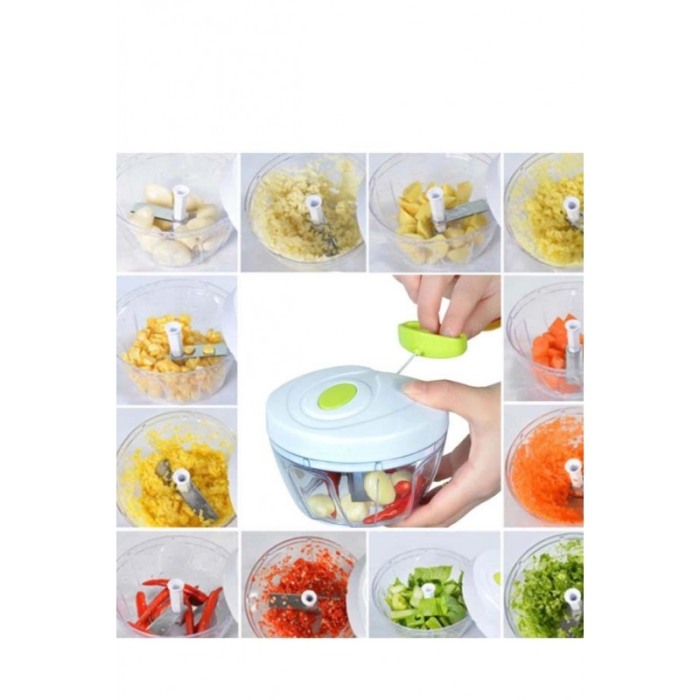 Feliator manual pentru legume si fructe, marunteste, usor de utilizat, rapid si practic, portabil, materiale de calitate,alb/ver [4]