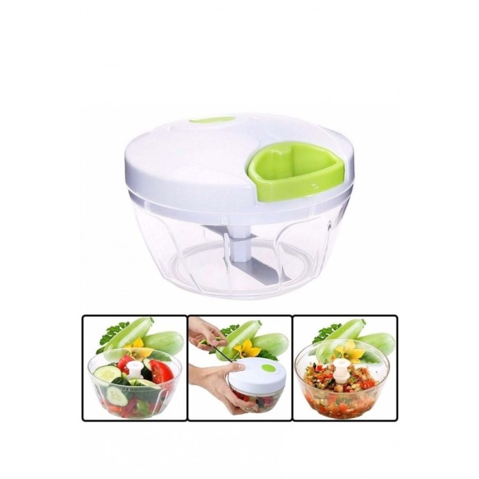 Feliator manual pentru legume si fructe, marunteste, usor de utilizat, rapid si practic, portabil, materiale de calitate,alb/ver [3]