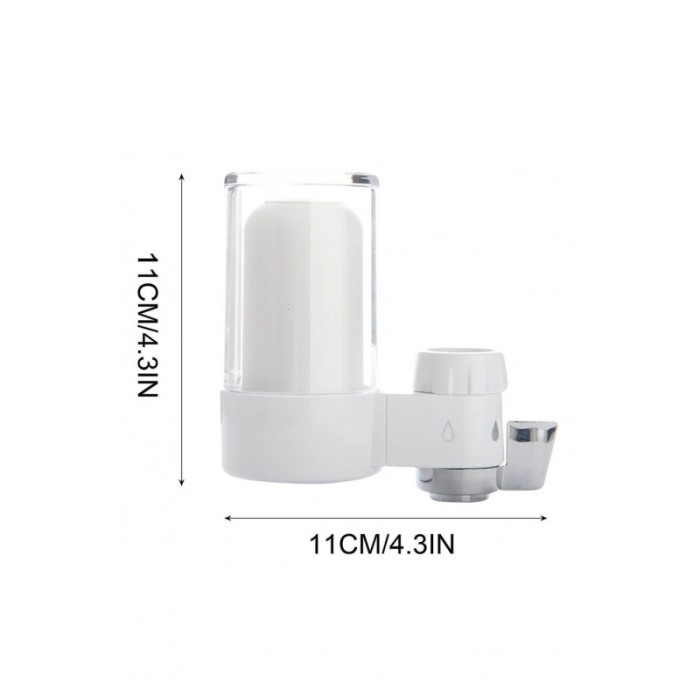 Filtru de apa CleanWater, montabil pe robinet, purifica si elimina impuritatile, universal, alb, 11x11 cm, Doty®️ [3]